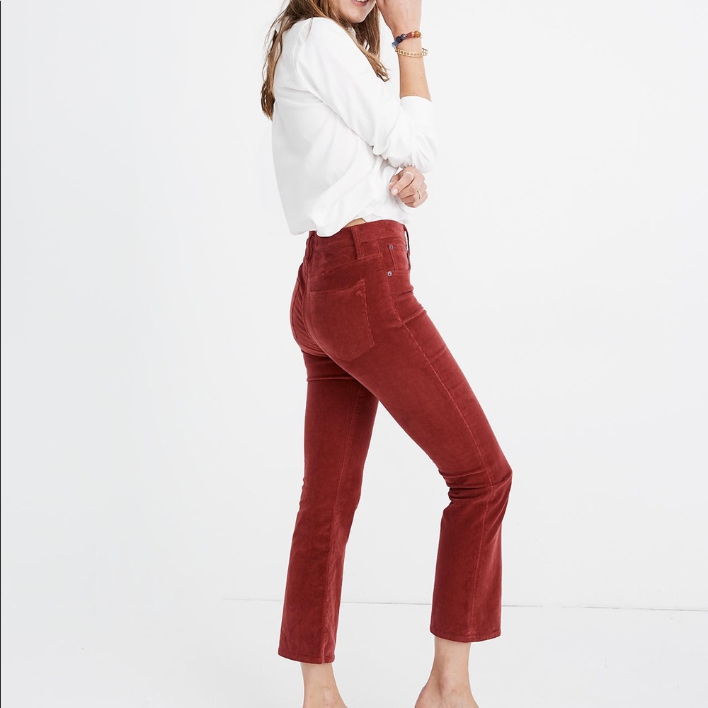 Madewell Cali Demi-Boot Jeans in Corduroy: Button-Front Edition size 27
